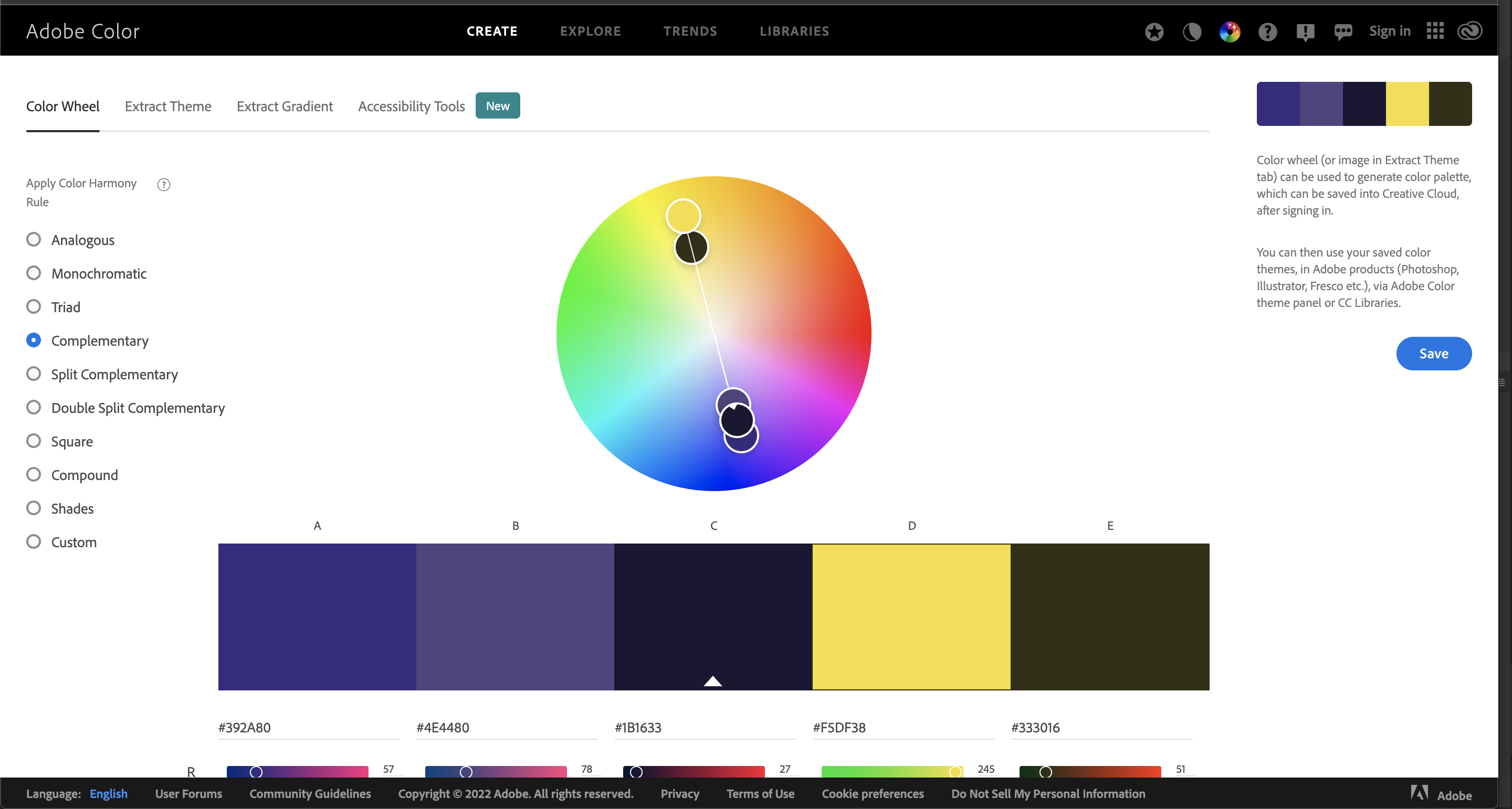 choosing a colour scheme for your brand using Adobe Kuler